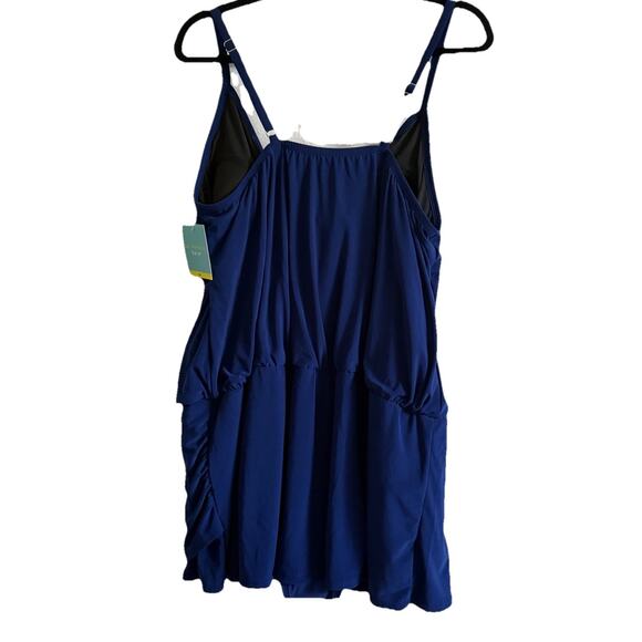 Bal Harbor Bathing Suit Sz 20W Skirted One‎ Piece Beach Pool Suit - Picture 5 of 8